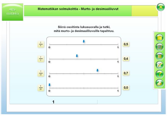 Murtoluvut ja desimaaliluvut