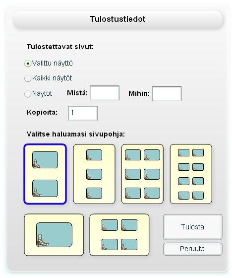 Tulostus-ikkuna